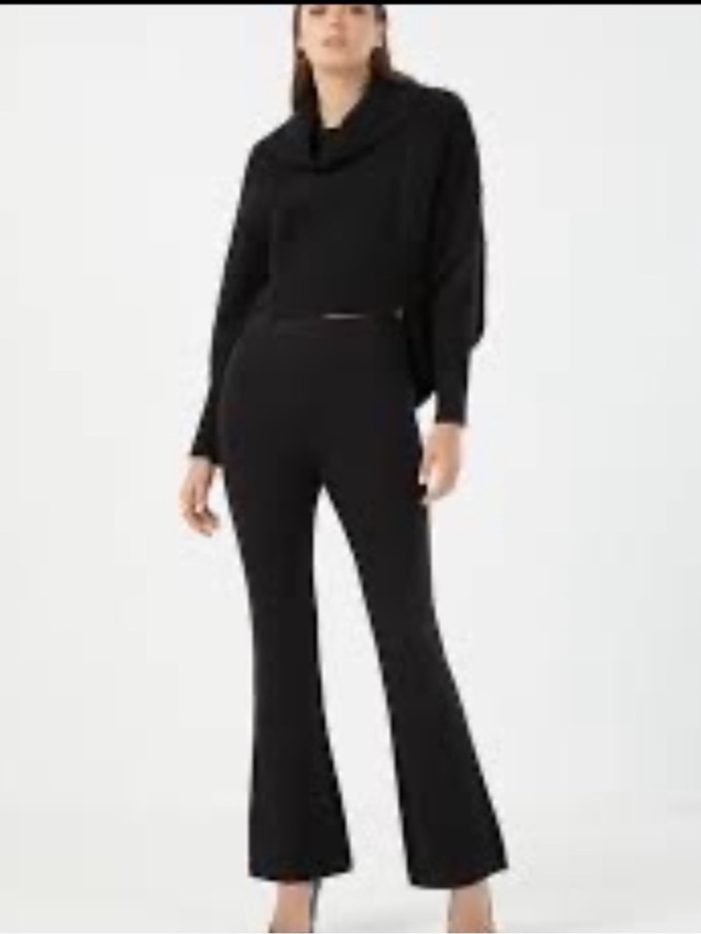 NWT BCBGMAXAZRIA High Rise Faux Suede Flare Pant